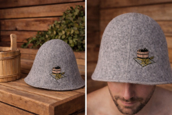 Klobouk do sauny s v��ivkou, �ed�