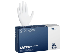Latexov� rukavice LATEX STANDARD 100 ks, nepudrovan� b�l�