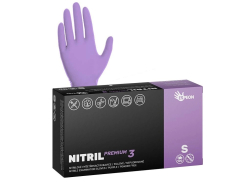 Nitrilov rukavice NITRIL PREMIUM 3 100 ks, nepudrovan, fialov